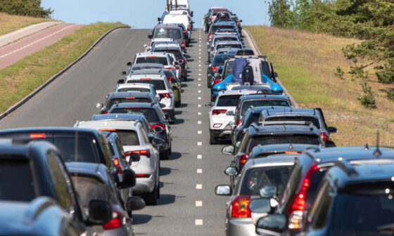 The Chain Reaction Risk of Sudden Stops in Heavy Traffic