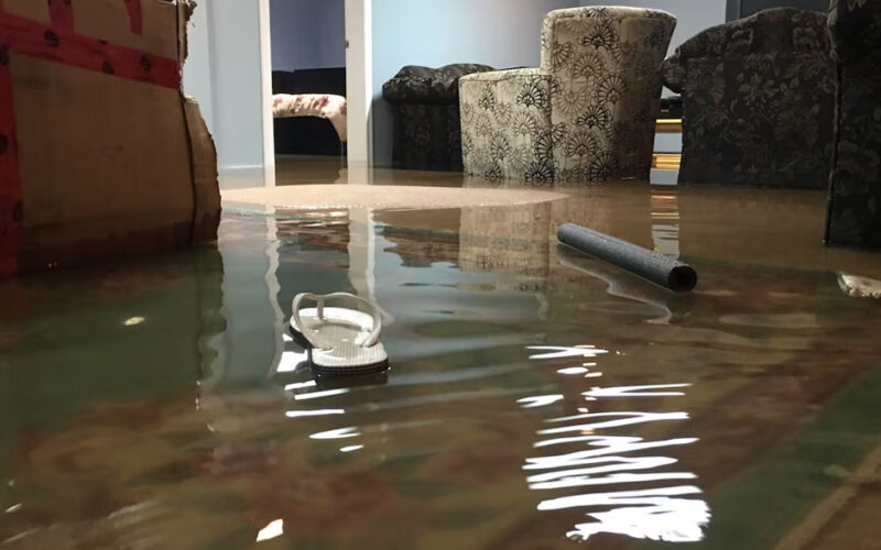Basement from Seasonal Flooding and Water Damage