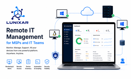 Lunixar RMM for MSPs and IT teams