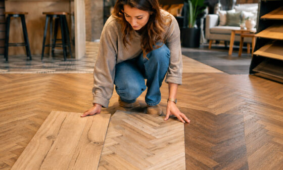 Straight Chevron or Herringbone How Flooring Patterns Change a Room 1