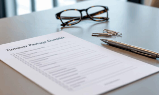 Commercial Turnover Checklist